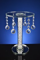 Table en cristal ronde avec glaçons 29 cm