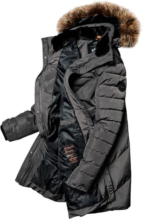 Geographical Norway Cora IMS Production Winterjas voor dames, parka, jas, bontcapuchon, capuchonjas, S, M, L, XL, XXL, L Geographical Norway Cora IMS Production Winterjas voor dames, parka, jas, bontcapuchon, capuchonjas, S, M, L, XL, XXL, L
