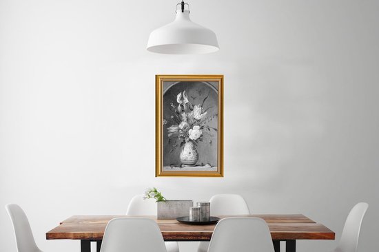 Affiche Nature Morte - Peintre - Cadre - Or - 40x60 cm