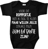 Rompertje baby met tekst-zwangerschap aankondiging oom en tante-Maat 62