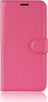 Samsung Galaxy A51 Hoesje - Mobigear - Classic Serie - Kunstlederen Bookcase - Roze - Hoesje Geschikt Voor Samsung Galaxy A51