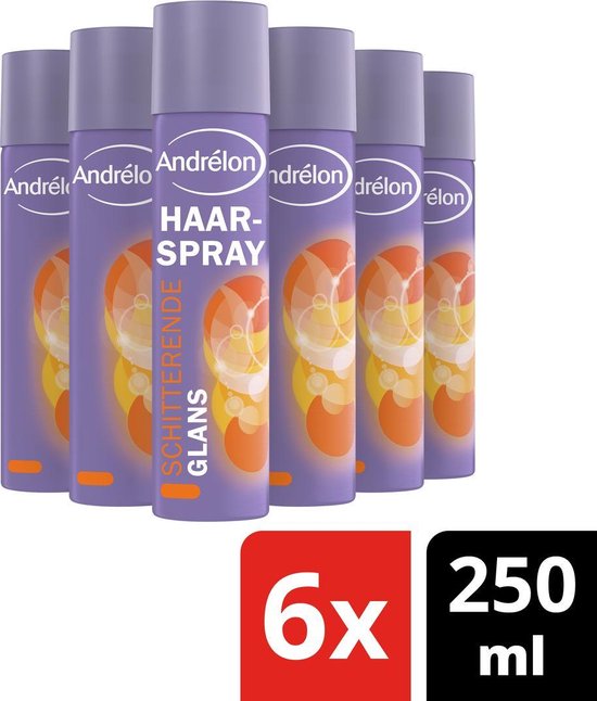 Andrélon Haarspray Glans - 6 x 250 ml - Voordeelverpakking | bol.com