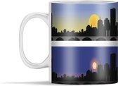 Mok - de horizon van Boston bij dag en nacht - 350 ml - Beker