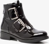 Blue Box dames lak biker boots - Zwart - Maat 38