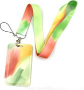 Moodadventures | Keycord-Pashouder met Telefooncord | Lanyard | Spring Colors | Badgehouder