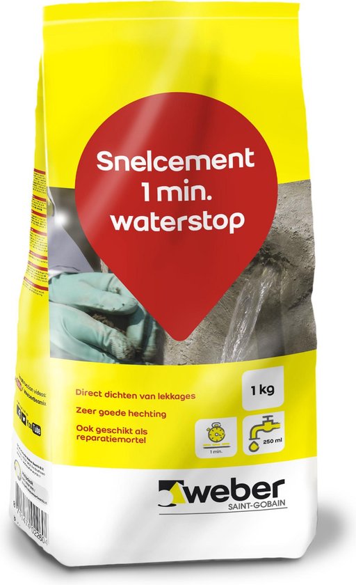 Beamix Snelcement 1 min waterstop 1kg