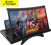 Mingchaungweili Smartphone Vergrootscherm - 12 Inch - 3D Gebogen Scherm