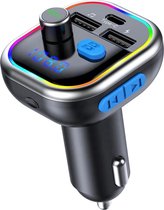 FM6PD Bluetooth FM Transmitter - Auto Lader - Carkit - Handsfree - MP3 - USB - SD Kaart - Snel Lader - Bluetooth Audio Receiver | FM Transmitter Auto