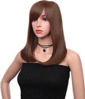 Pruiken dames / Synthetic fiber lace wig-Linda 16 INCH  #30