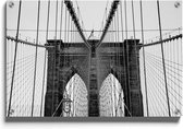 Walljar - New York - Brooklyn Bridge - Muurdecoratie - Plexiglas schilderij