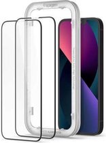Spigen - Apple iPhone 13 / 13 Pro - AlignMaster Full Cover Glass - Zwart (2 Stuks)