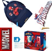Spiderman Rugzak | Rugtas + Lunchset 3-delig Spiderman | MARVEL - lunchset - peuters/kleuter - Rugtas + Lunchbox + Drinkfles(aluminium)