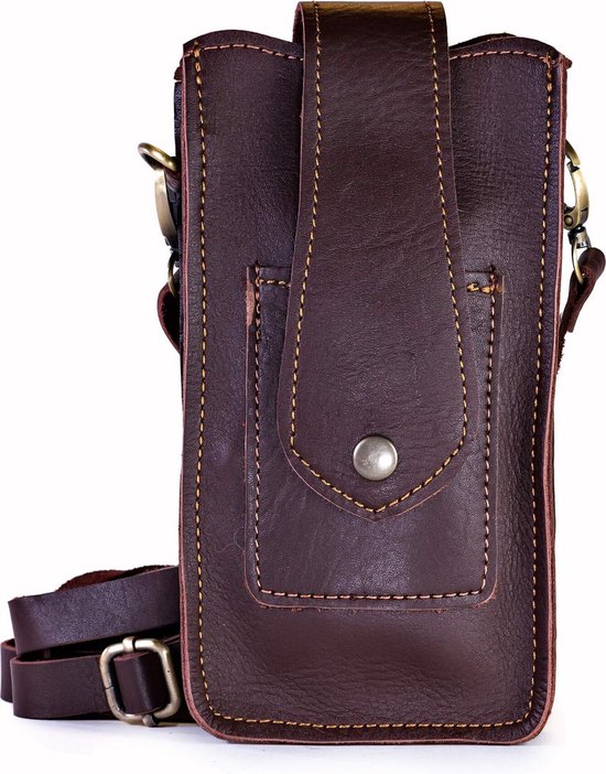 Doenya Sacoche pour Smartphone en Cuir 'Arri' (marron)