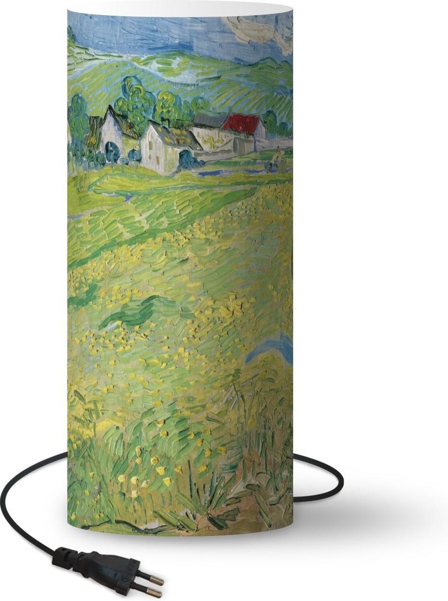 Lamp - Nachtlampje - Tafellamp slaapkamer - Les Vessenots in Auvers - Vincent van Gogh - 33 cm hoog - Ø14.3 cm - Inclusief LED lamp