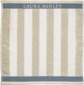 Laura Ashley keukendoek Cobblestone Stripe beige / wit 50 x 50 cm