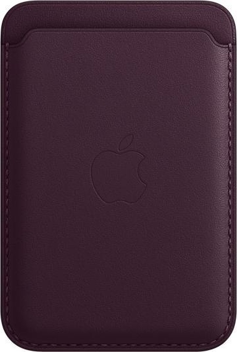 Apple - Leren kaarthouder - MagSafe -vanaf iPhone 12 - Donkere kers