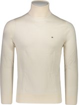 Calvin Klein Trui Wit Getailleerd - Maat XL - Heren - Herfst/Winter Collectie - Wol