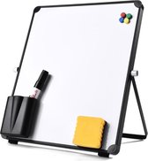 Whiteboard - Droog uitwisbaar bord - Mini Tekenbord - Wisbord - Met Pennen - Bordframe - Magnetisch - 30x25cm - Hangend - Ideaal Voor Kinderen en Thuisdocent