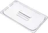 Araven - Contact Deksel - Gn1-1 - Met Opening - Policarbonaat - 53x32.5cm - (set van 3) en Yourkitchen E-kookboek