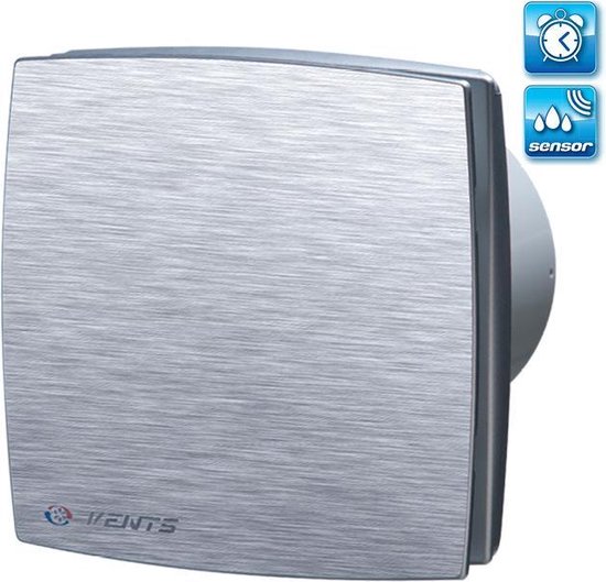 H&C VENT Badkamerventilator 125mm Met Timer - Stille Afzuigventilator IPX4 150 M³/h 36dB Voor Badkamer, Keuken En Toilet