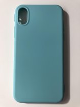 Siliconen back cover case - Geschikt voor iPhone X/10 iPhone XS - TPU hoesje Turquoise