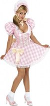 verkleedpak Sexy Bo Peep dames roze/wit maat S