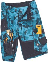 Neurum camouflage short petrol blauw maat 60