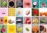 Fruit memory - Educatief Memory spel - Memory spel - Fruitsoorten met bijhorende benamingen - 70 stuks