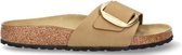 Birkenstock slipper MADRID Big Buckle Mud Green Nubuck Leather Narrow - Maat 41