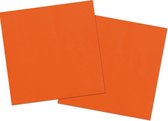 servetten 33 x 33 cm papier oranje 20 stuks
