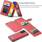 Multifunctionele wallet voor Samsung Galaxy A52 - Rood