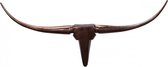 Pippa Design Bull gewei wanddecoratie - aluminium brons - 74cm breed