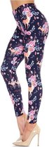 USA-Fashion - Creamy Soft Legging - Floral Woodland - REGULAR