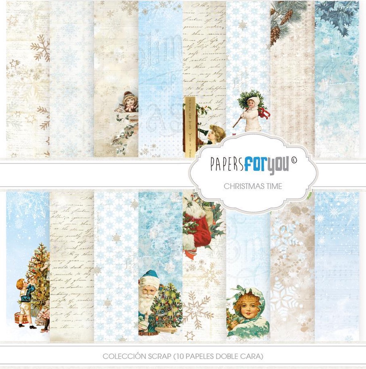 Christmas Time 12x12 Inch Paper Pack (10pcs) (PFY-093)