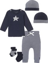 Noppies SET(5delig) Broek YIP, Shirt MONSIEUR met mutsje sokken -Maat 44