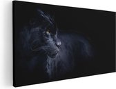 Artaza Canvas Schilderij Zwarte Panter - 100x50 - Groot - Foto Op Canvas - Canvas Print