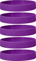 Siliconen armbanden paars - voor volwassenen  (zak van 30 stuks)