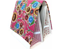Du Baj  Mexi Kidz Floral Hot Pink - Dubbele Kinderfietstas - 18 l - Roze