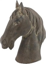 ornament paard Jaimy 15 x 19 cm keramiek bruin