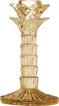 Kandelaar goud | Palmboom kaarshouder glas | 16cm | BALI. Lifestyle