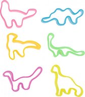 elastische figuren glow-in-the-dark junior 6 stuks