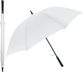 paraplu Golf windproef 102 x 132 cm microvezel wit