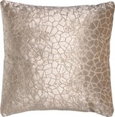 Dutch Decor CARO - Sierkussen met patroon 45x45 cm Pumice Stone - beige