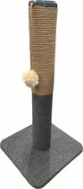 HB Pet products krabpaal grijs met speeltje
