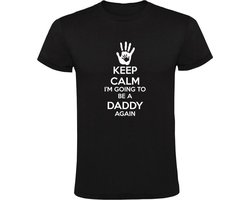 Keep Calm I'm Going to be a Daddy Again Heren T-shirt - papa - vader - ouders - baby - babyshower - verwachting - grappig