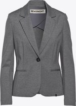 Beaumont Double Jersey Blazer Petit Grey Heather - Blazer Voor Dames - Jersey Blazer - Grijs - 36