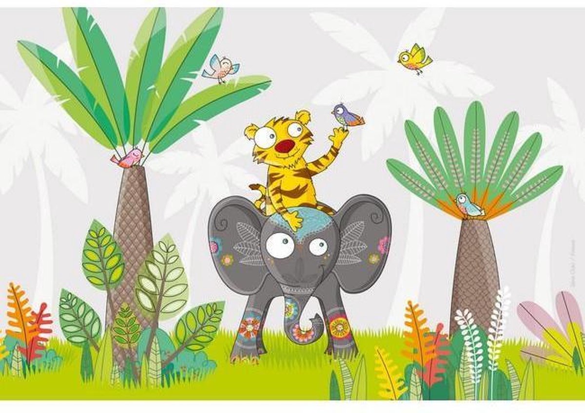 Kinderplacemats Set van 4 – Ride it – 30x45 cm – Antislip – Afwasbaar Kunststof – Onderlegger voor Kinderen