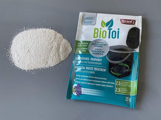 Branq BioToi - Biologisch Preparaat voor Toiletemmer - 5 x 25g - Branq