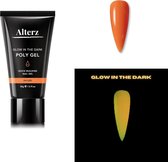 Alterz Polygel Glow in the dark Orange - Polygel nagels - Polygel kleuren - Glow in the dark - Orange - Yellow - 30ml