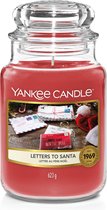 Yankee Candle Grand Pot Bougie Parfumée - Lettres au Père Noël